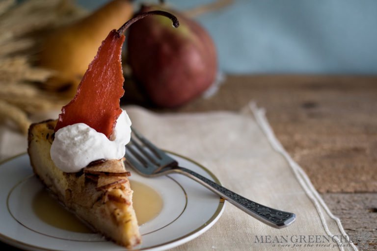 Pear and Almond Torte Recipe | Mean Green Chef