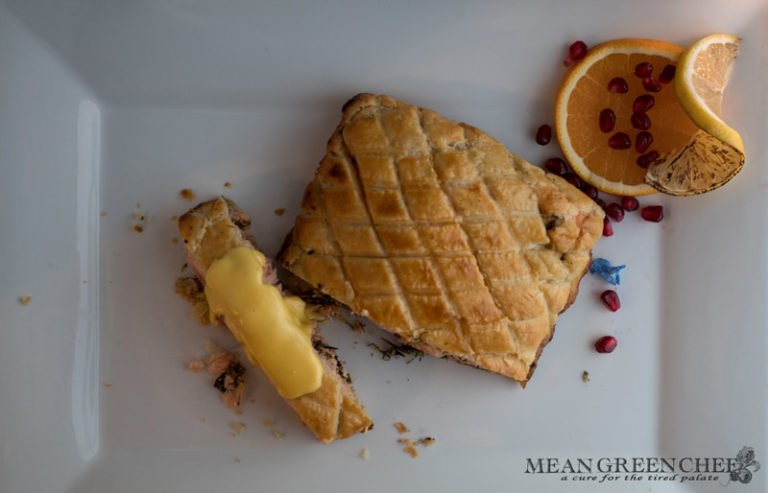 Wild Alaskan Salmon en Croute Recipe | Mean Green Chef