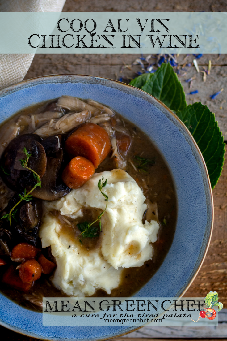 Coq au Vin Recipe | Chicken in Wine Recipe | Mean Green Chef | A Classic French Recipe consisting of chicken cooked in wine. #coqauvin #frenchrecipe #french #frenchfoodrecipes #recipes #chickenrecipes #chicken #foodphotography #foodstyling #meangreenchef #meangreenchef #MGCKitchen#chickenfoodrecipes