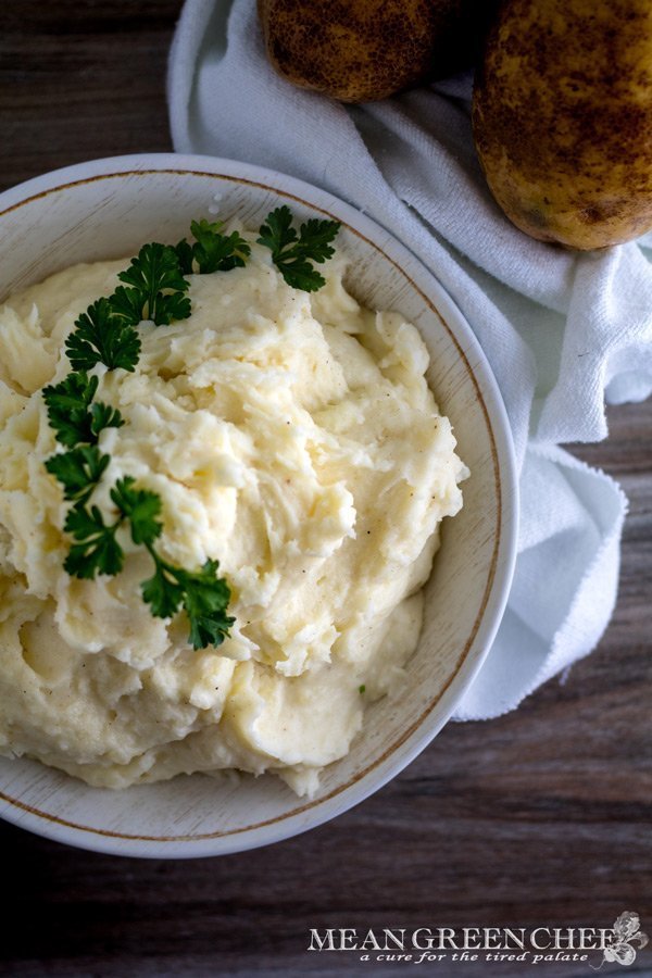 Restaurant Style Mashed Potatoes Recipe | Mean Green Chef