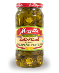 Mezzetta Deli Sliced Tamed Jalapeno Peppers for Jalapeno Popper Dip. Mean Green Chef