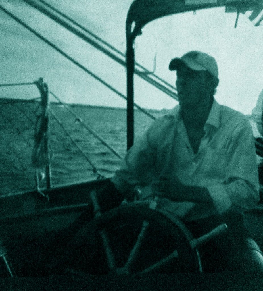 Craig Greven sailing aboard “Ellida” a 1947 78 foot John Alden