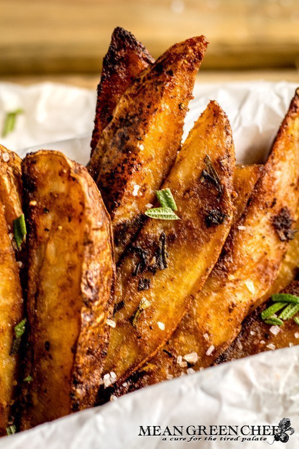 Close up of Crispy Oven Baked Fries